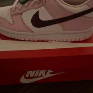 Brand New never worn Nike pink red foam dunks. Bought wrong size  can’t return